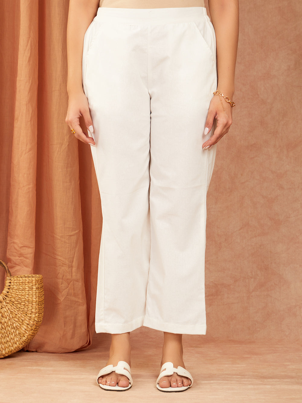 White Pure Cotton Co-ord Set