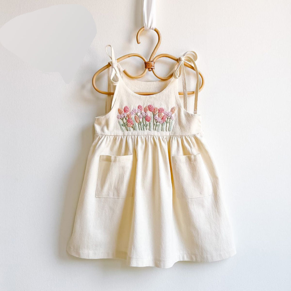 Hand Embroidery cotton dress for kids