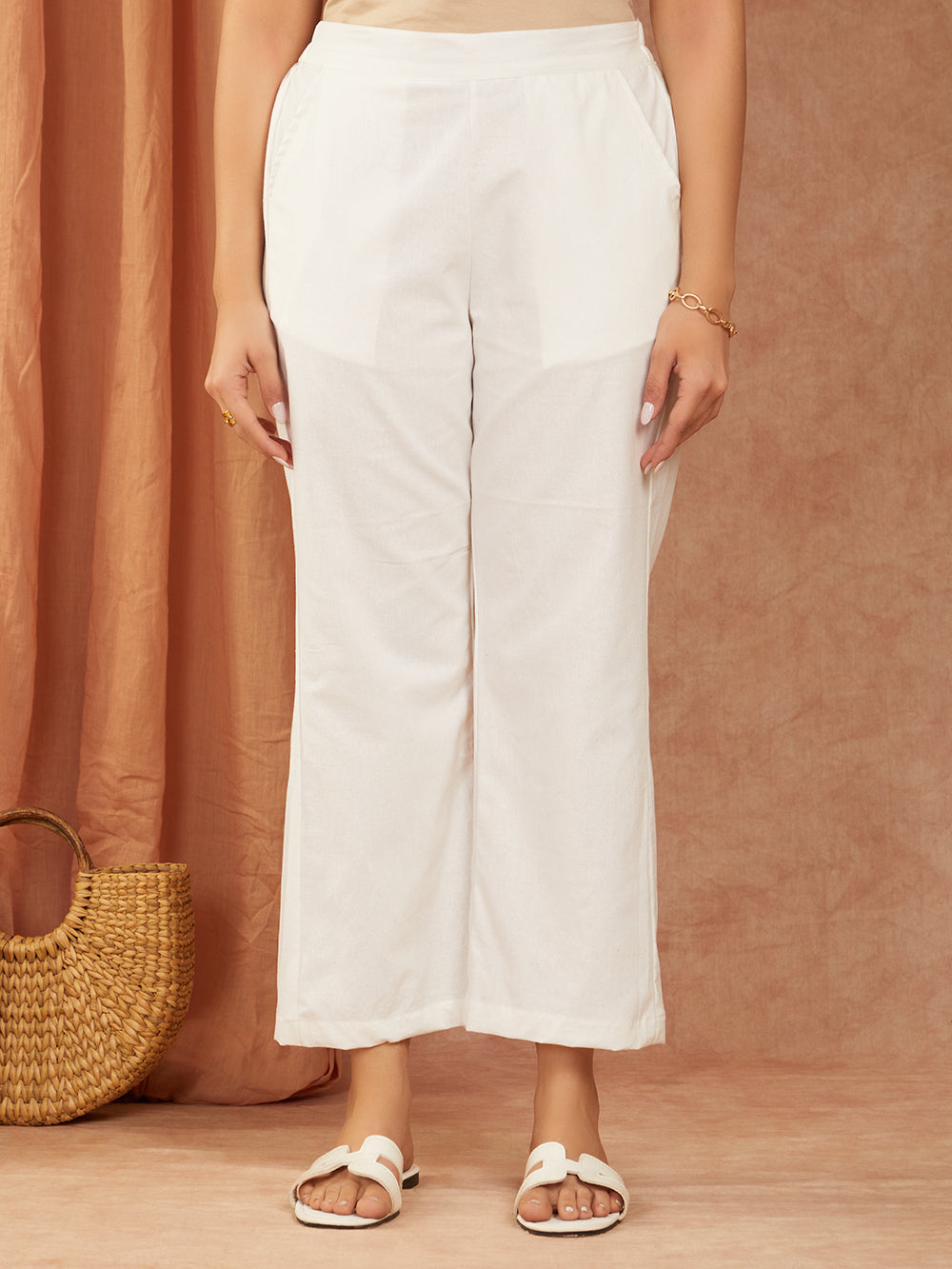 White Pure Cotton Co-ord Set