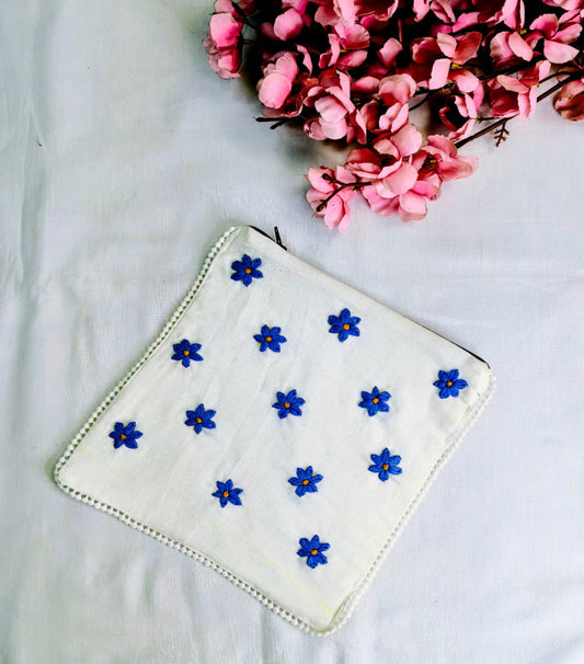 HAND EMBROIDERY PURE COTTON POUCH