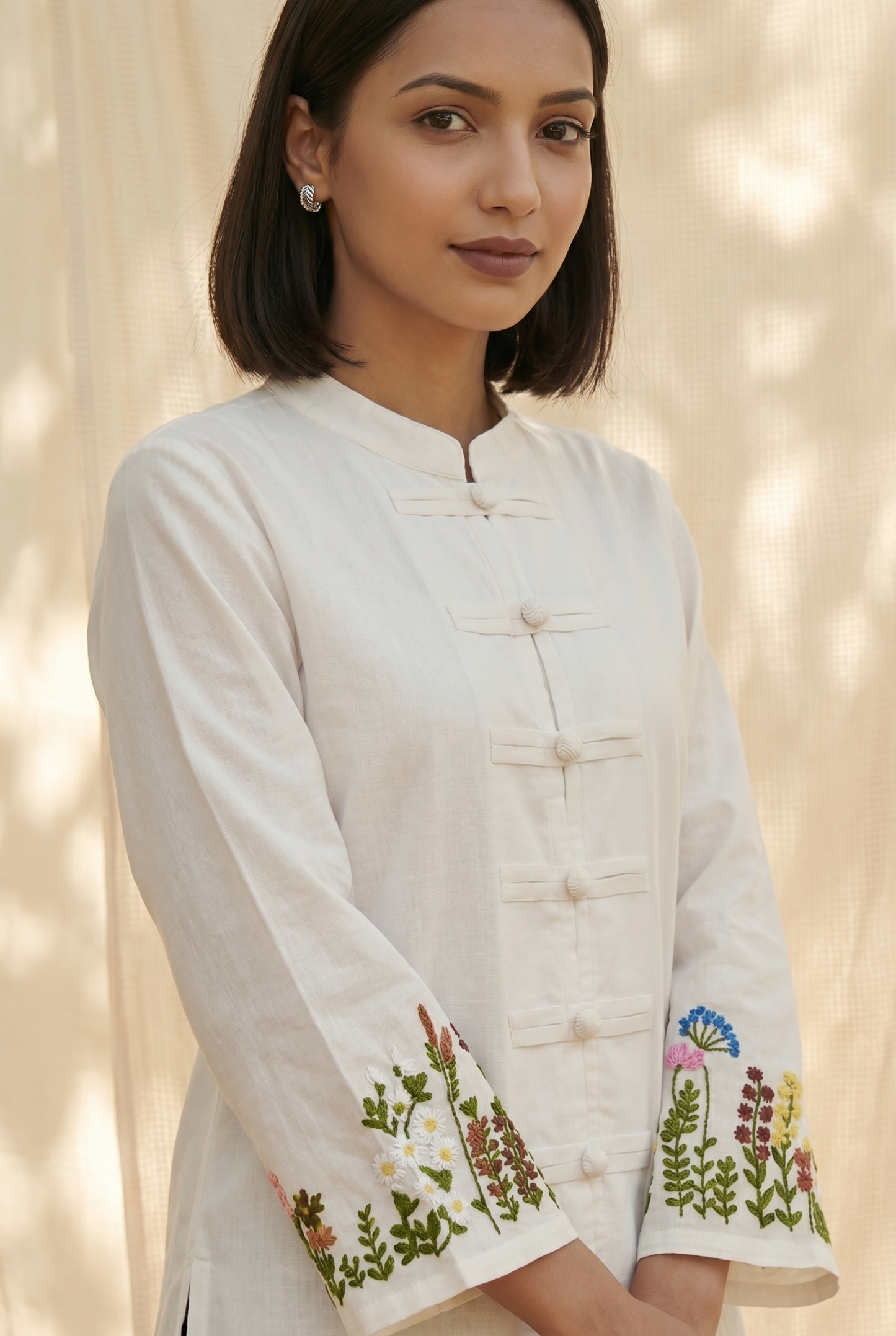 Hand Embroidery pure cotton top