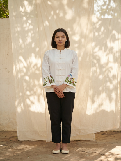 Hand Embroidery pure cotton top