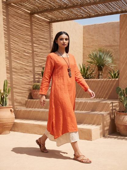 Double Layer cotton dress